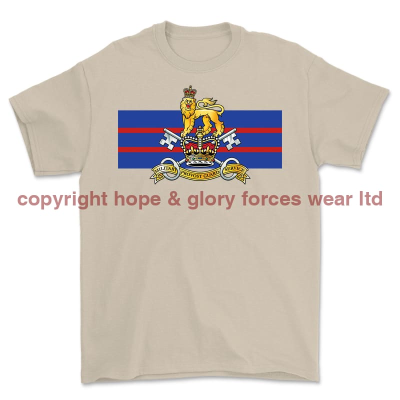 Military Provost Guard Service Printed T-Shirt