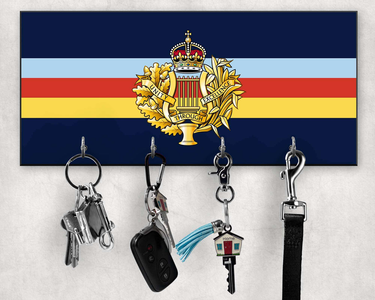 Royal Corps of Army Music - Wooden Key/Beret Hook (New King's Crown)