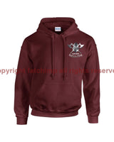 Never Surrender Embroidered Hoodie Small - 34/36 Inch Chest / Maroon (Armed Forces)