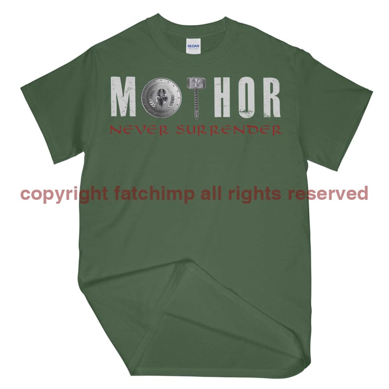 Never Surrender Mothor Printed T-Shirt