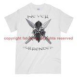 Never Surrender Swords Printed T-Shirt