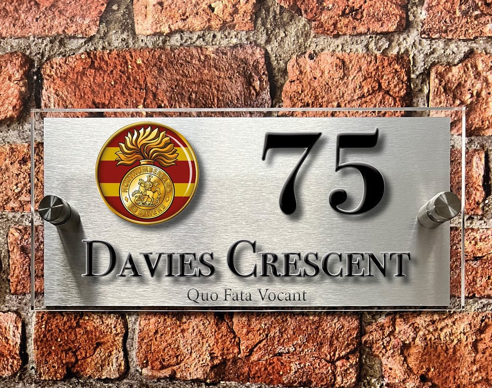 British Armed Forces Units House Sign - Choose Unit Logo