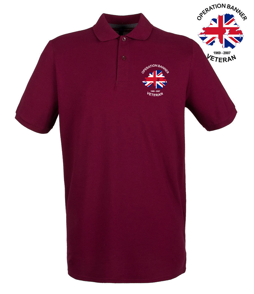 OP BANNER VETERAN Embroidered Polo Shirt