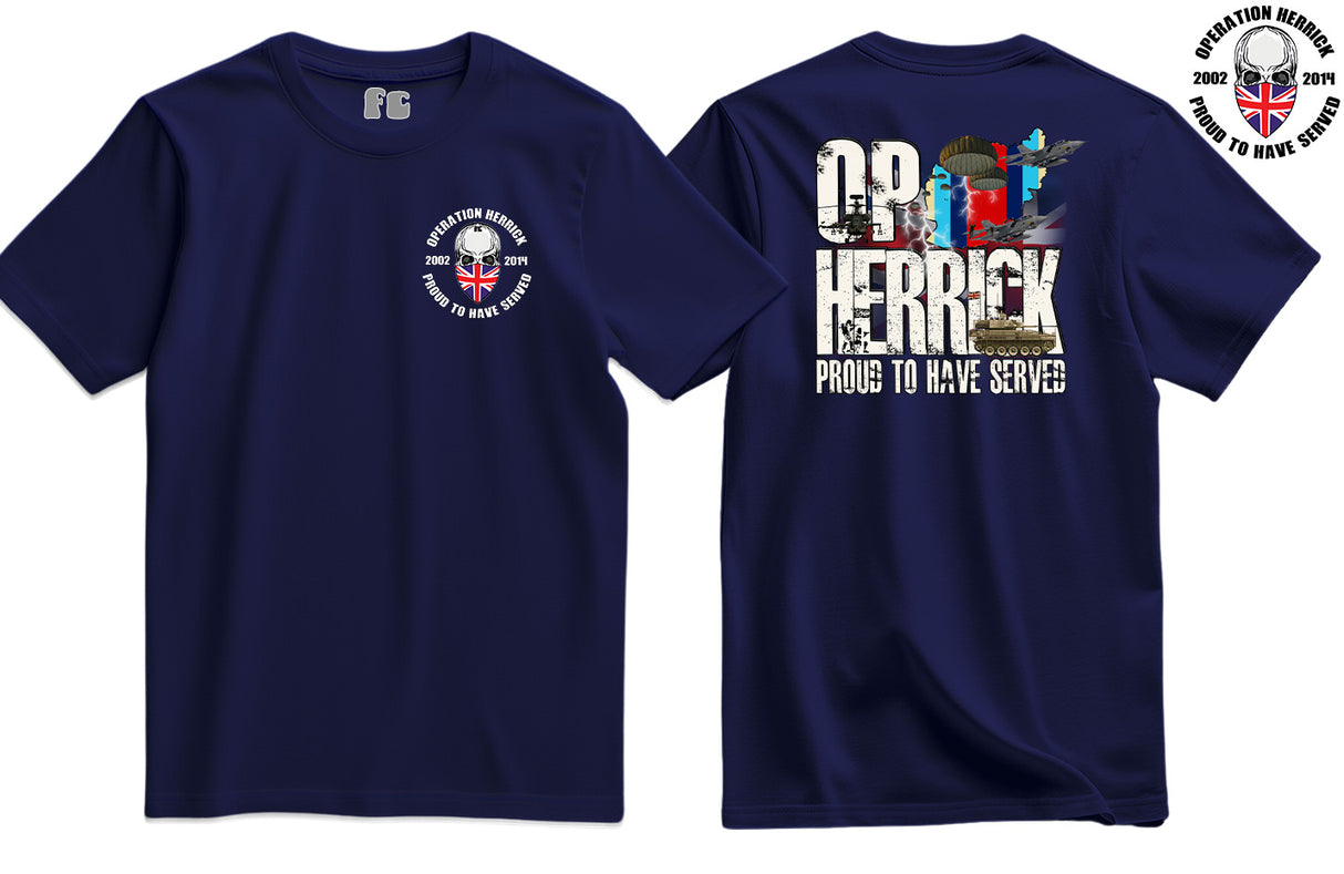 OP Herrick Veteran Double Side Printed T-Shirt