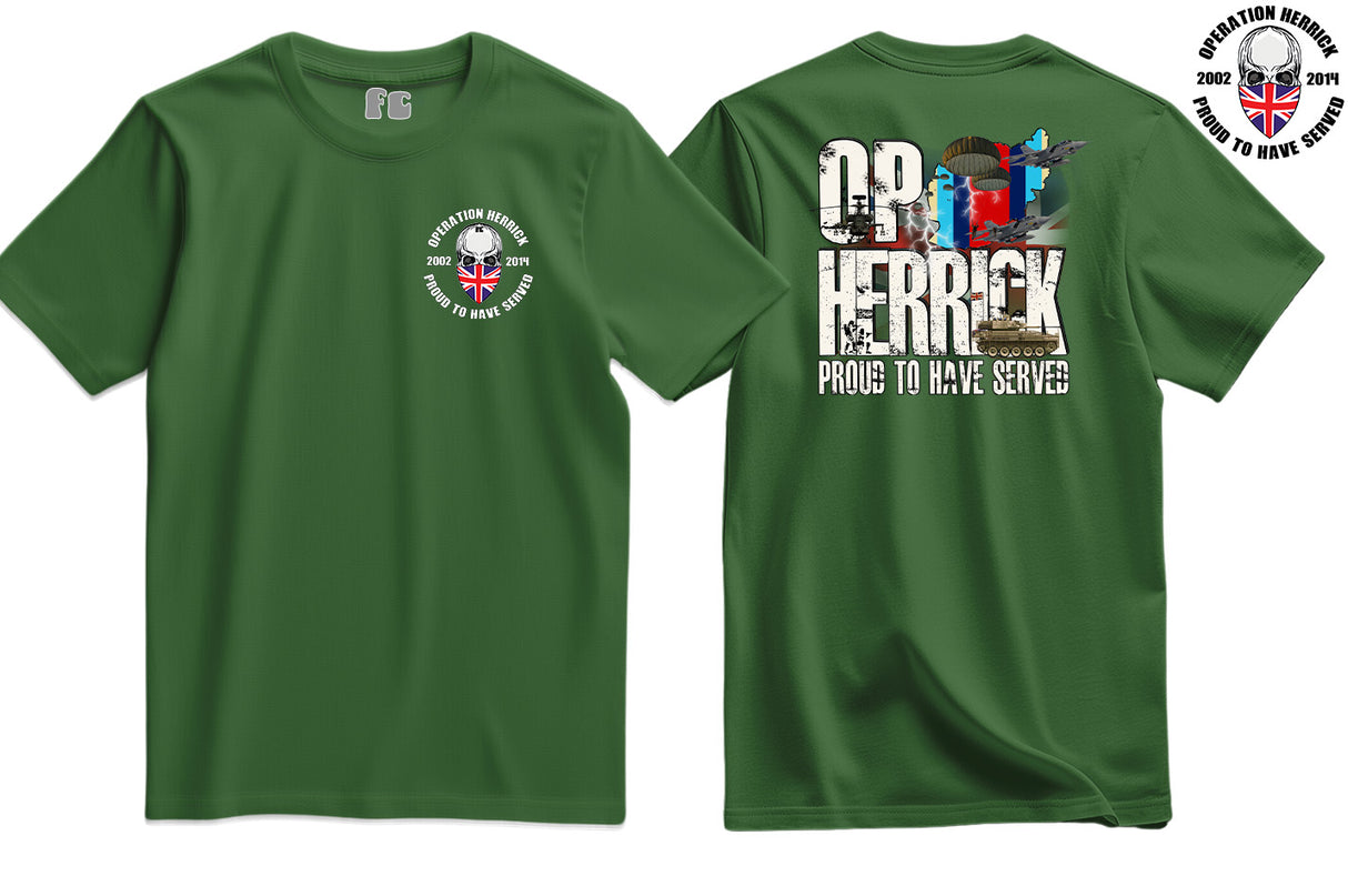OP Herrick Veteran Double Side Printed T-Shirt