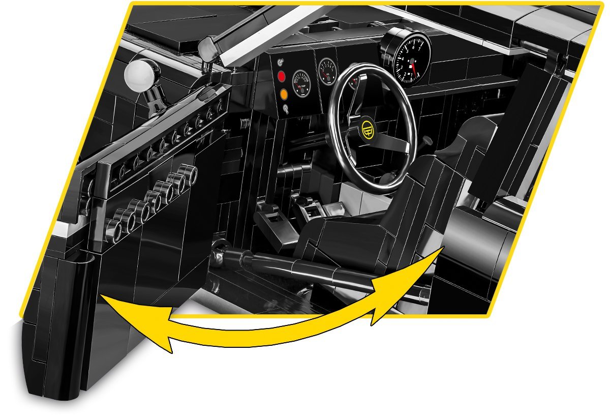 Opel Record C-Schwar brick car model - COBI 24333 - 2078 bricks