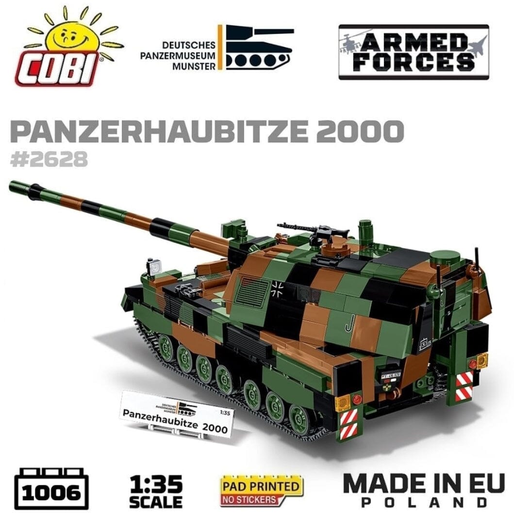 Panzerhaubitze 2000 brick tank model