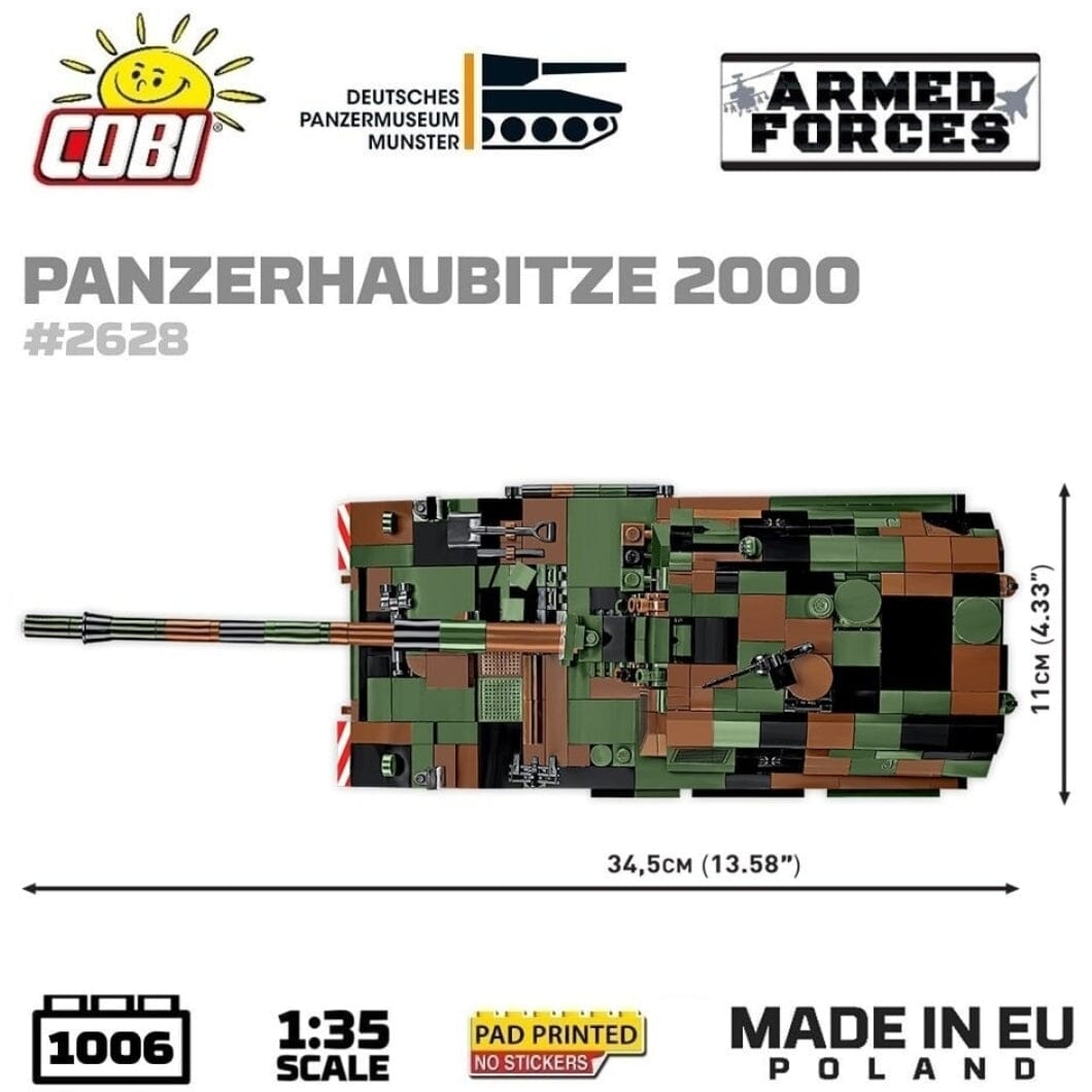 Panzerhaubitze 2000 brick tank model