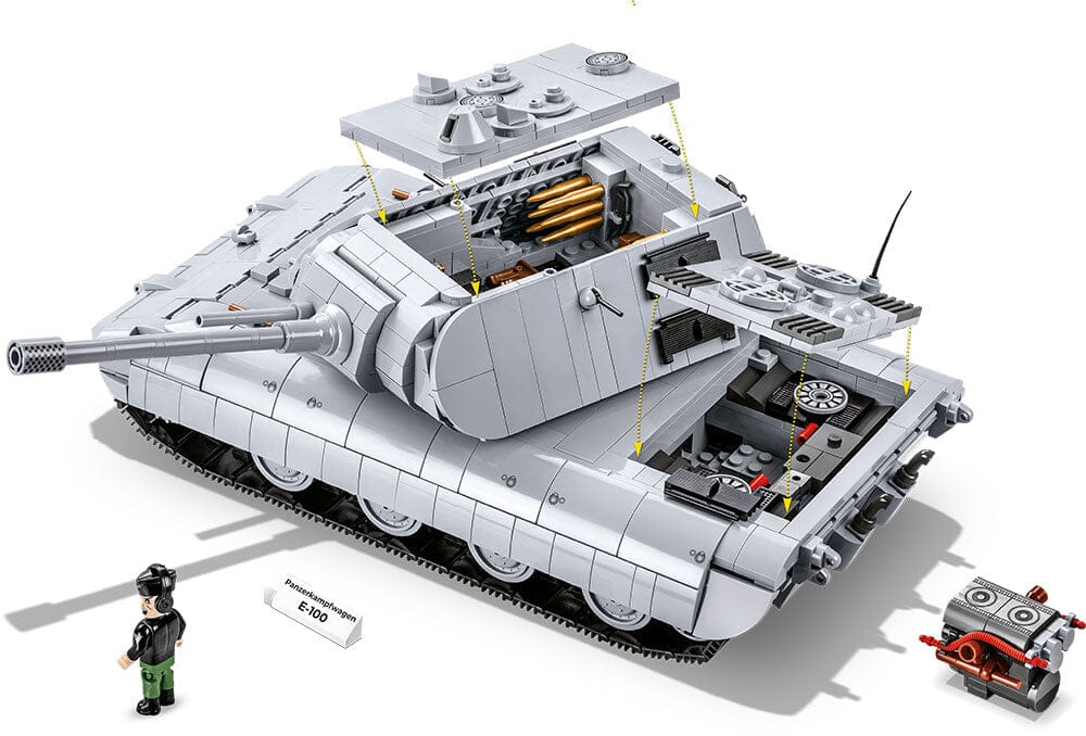 Panzerkampfwagen E-100 brick tank model