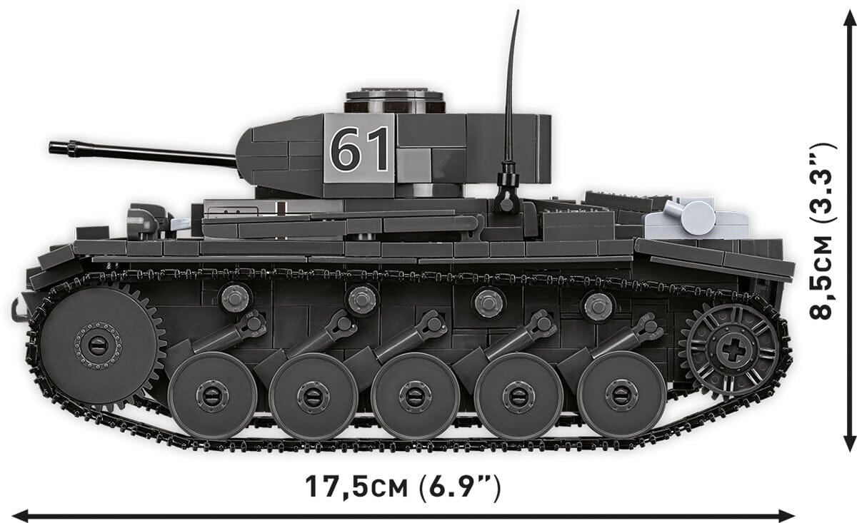 Panzerkampfwagen II Ausf. F brick tank model
