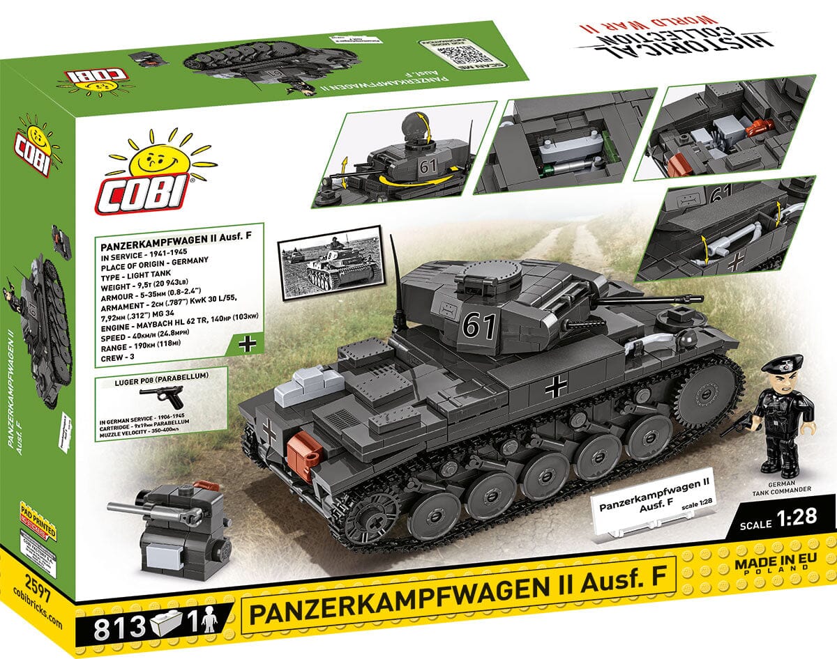 Panzerkampfwagen II Ausf. F brick tank model