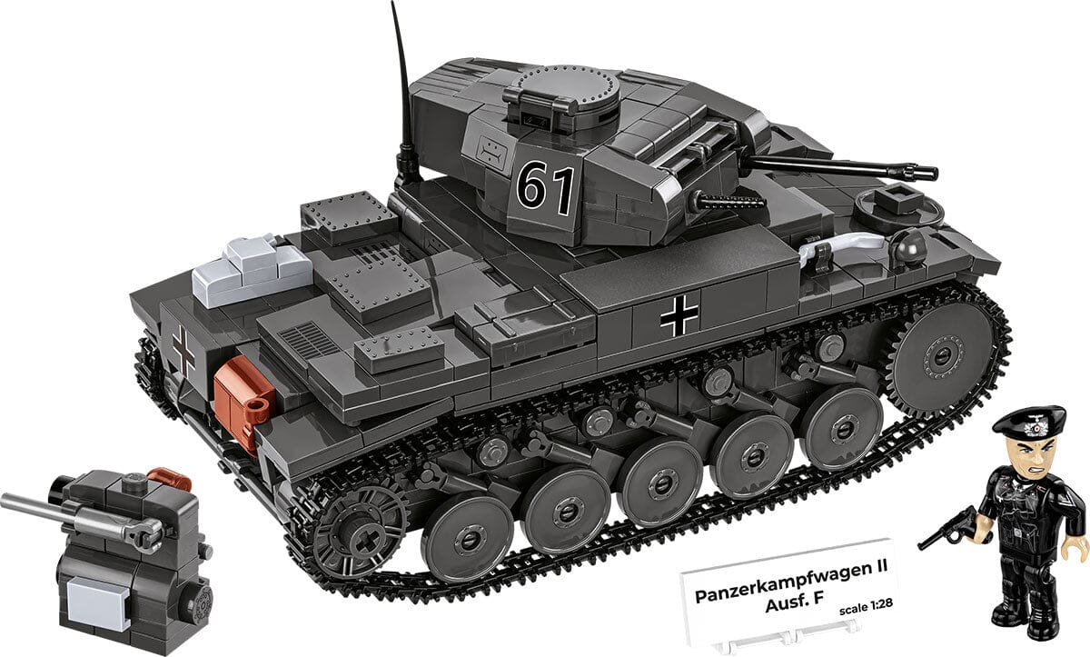 Panzerkampfwagen II Ausf. F brick tank model