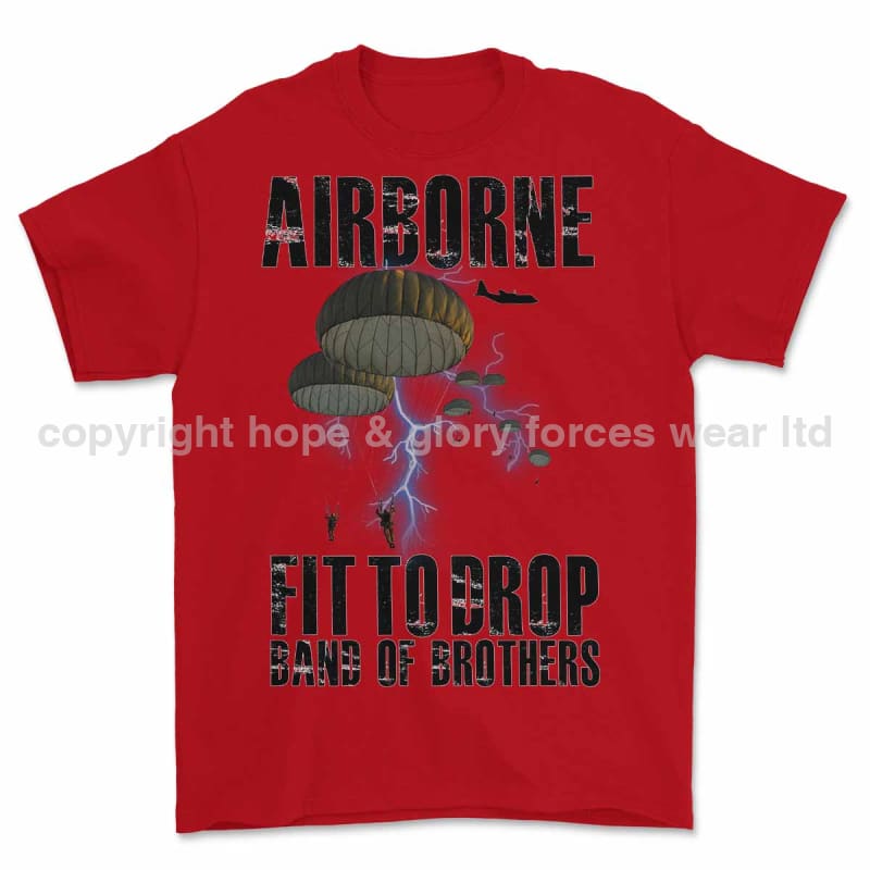 Para Airborne Fit to Drop Printed T-Shirt