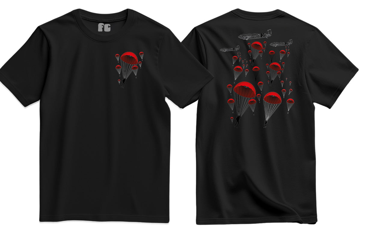 Poppy Chutes Lest We Forget Double Print T-Shirt