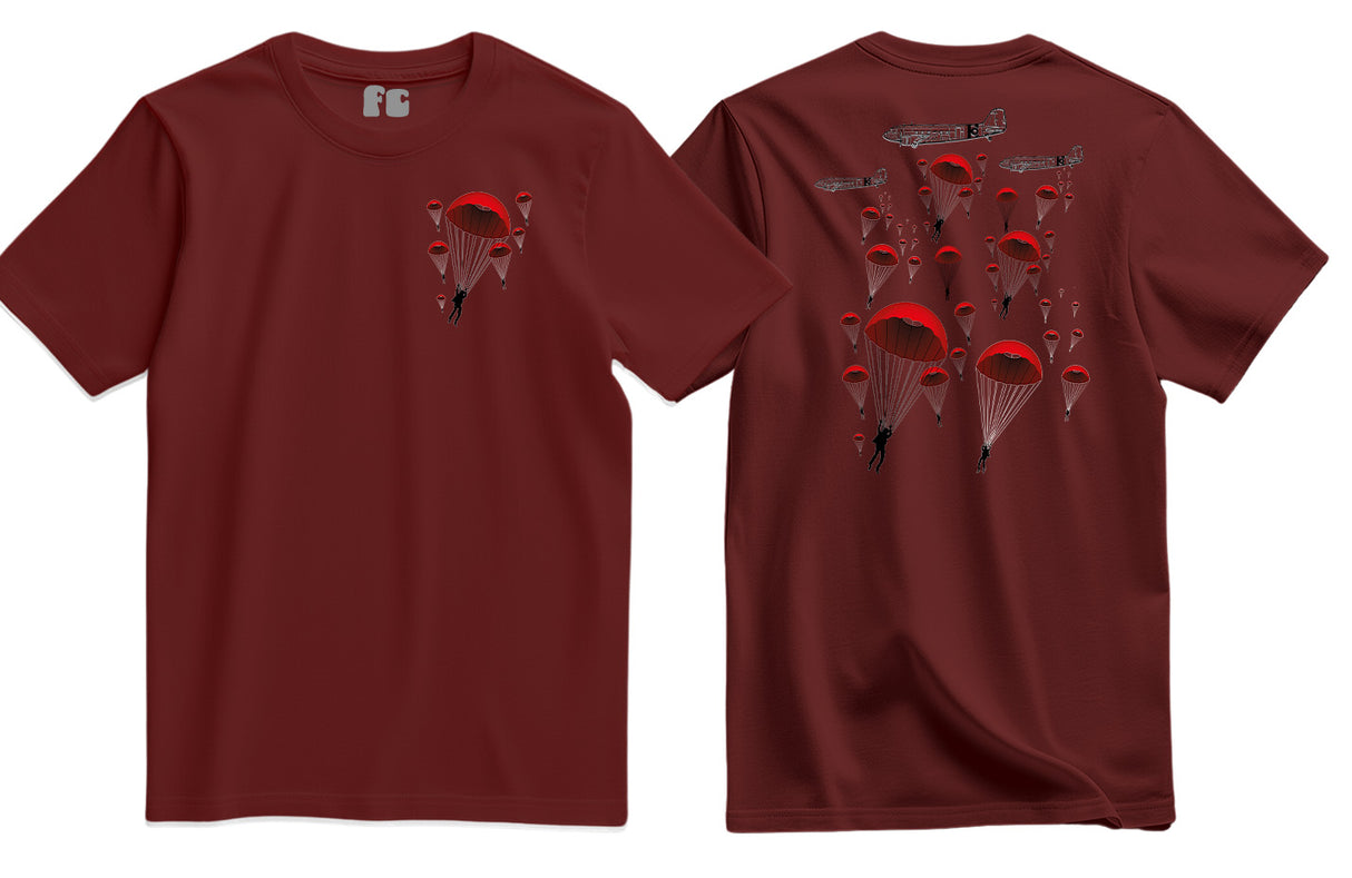 Poppy Chutes Lest We Forget Double Print T-Shirt