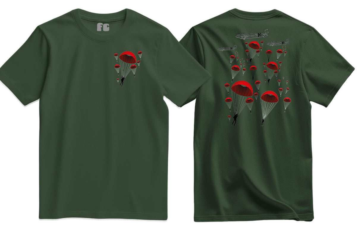 Poppy Chutes Lest We Forget Double Print T-Shirt