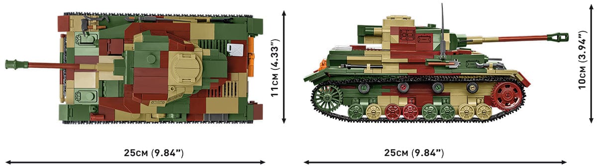 Panzerkampfwagen IV Ausf. G. brick tank model