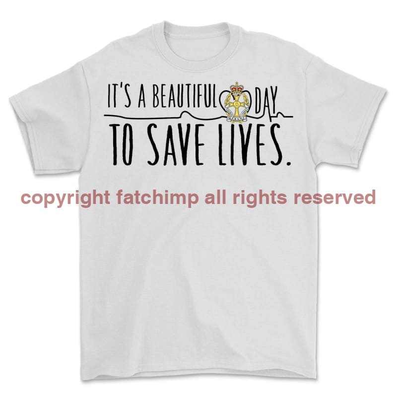 QARANC Saving Lives Front Print Unisex T-Shirt