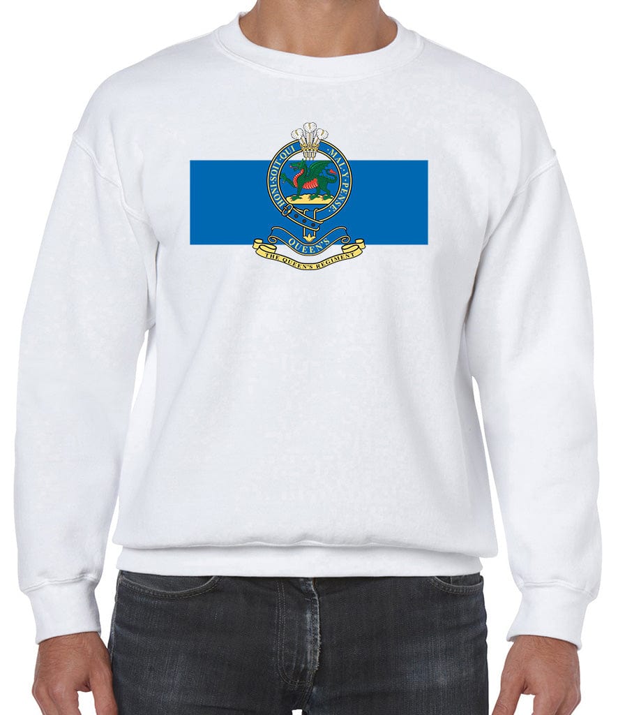 Queen's Regiment Front Printed Sweater