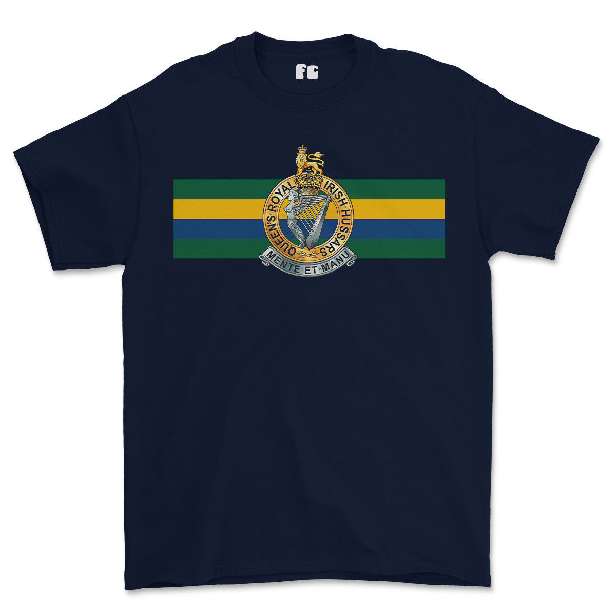 Queens Royal Irish Hussars Colours Printed T-Shirt