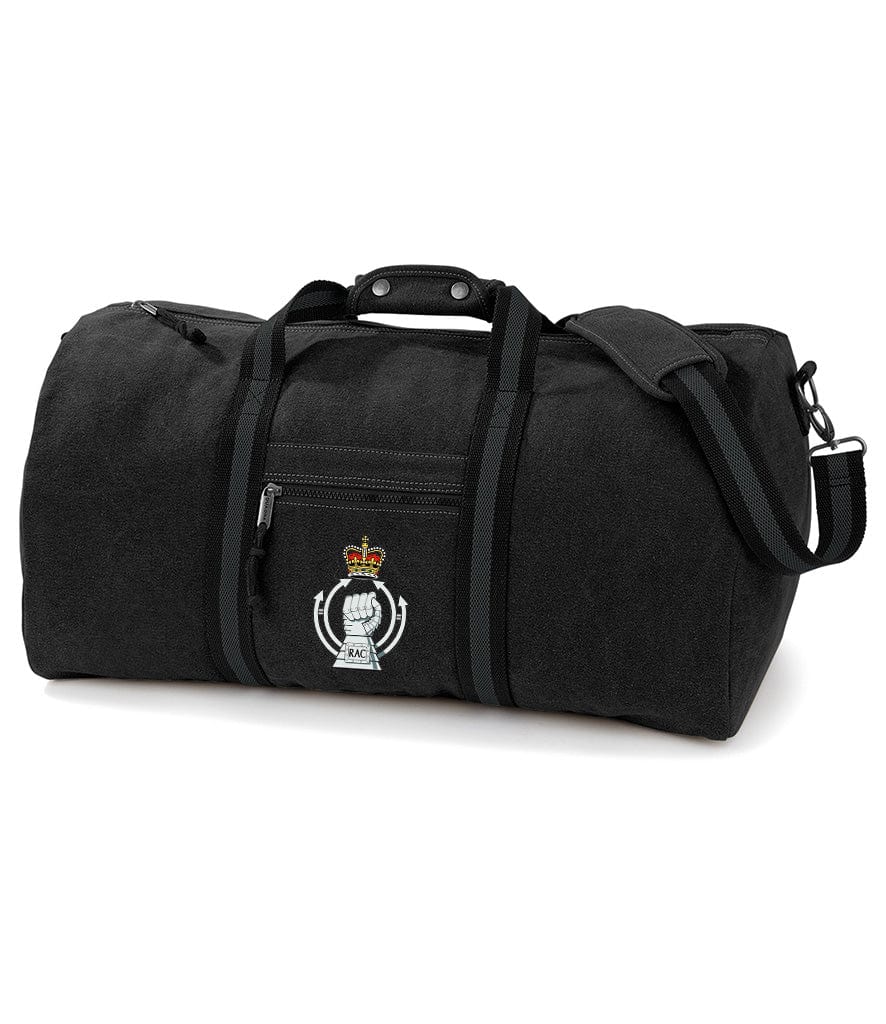 Royal Armoured Corps Vintage Canvas Holdall