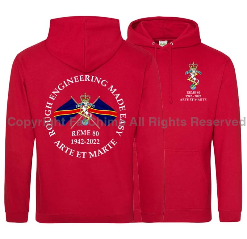 REME 80 Commemorative Double Side Printed Hoodie