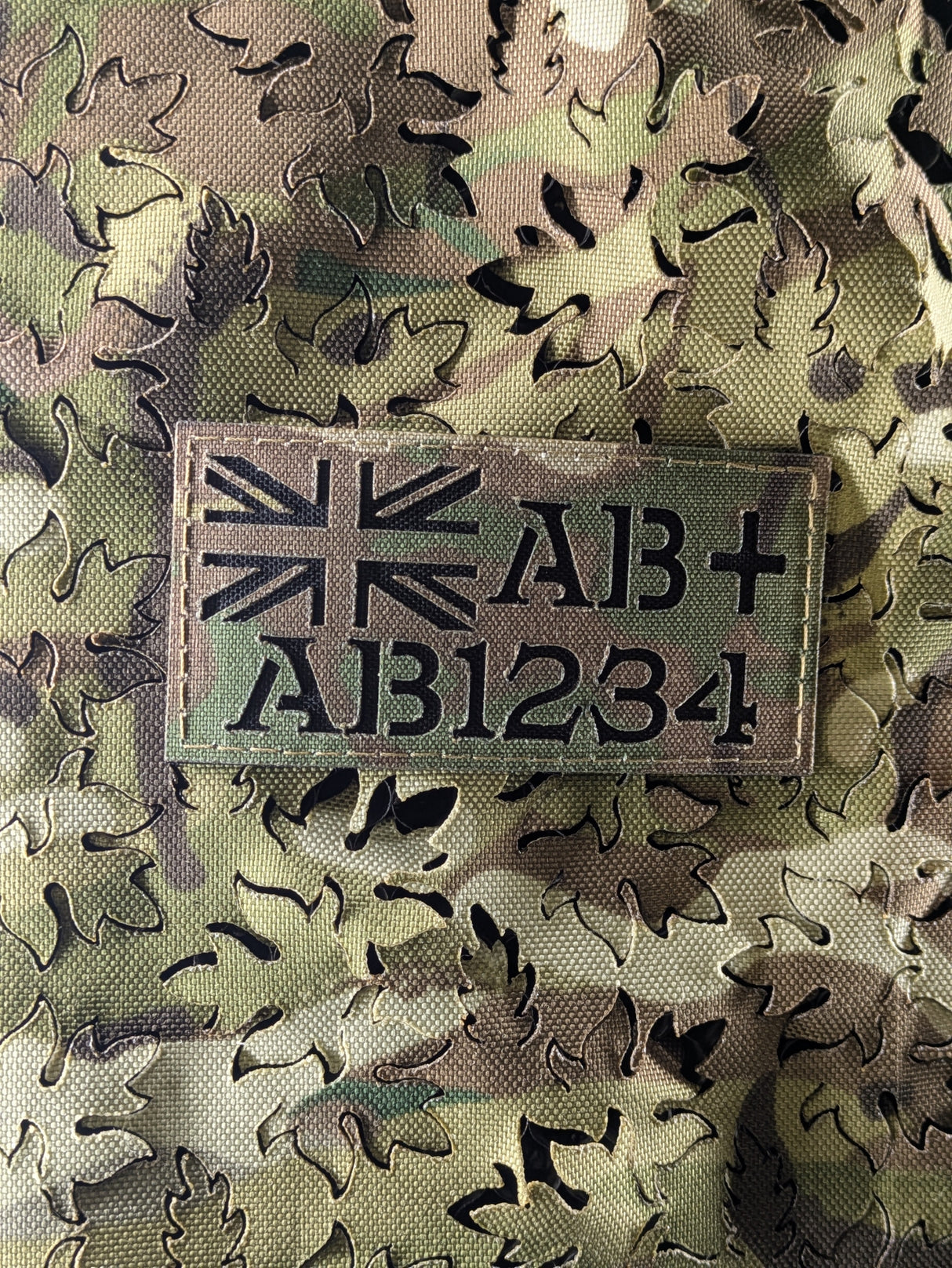 Horizontal - Zap Patch + UK Flag / Rank