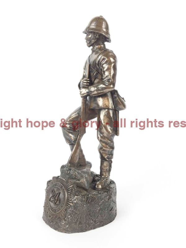 Rorkes Drift Zulu Wars 1879 British Soldier Bronze Statue Military