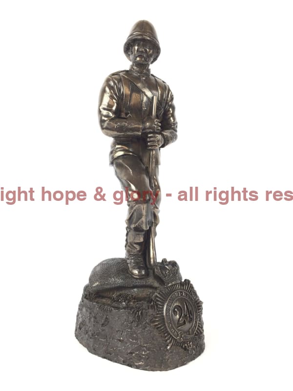 Rorkes Drift Zulu Wars 1879 British Soldier Bronze Statue Military