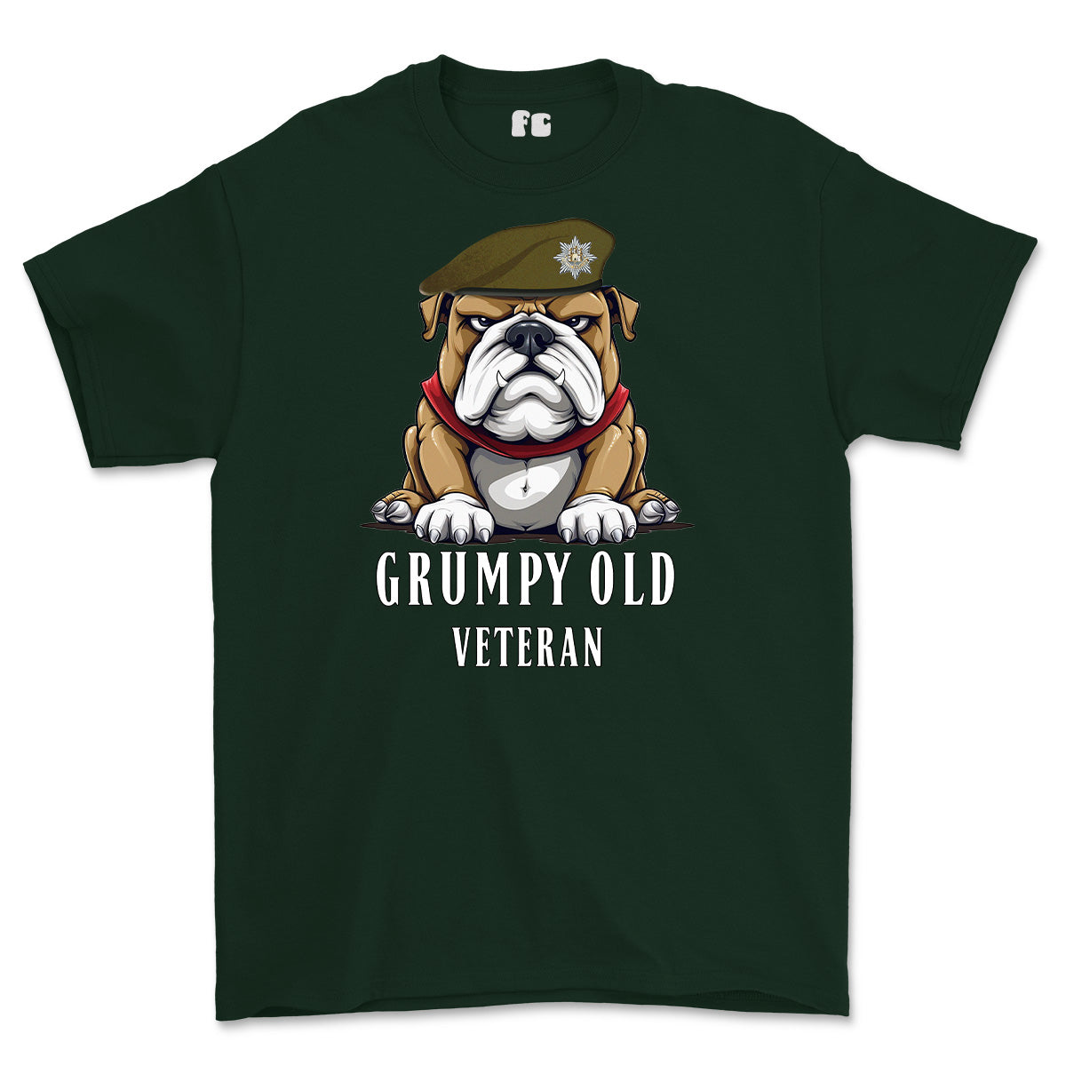 Grumpy Old Royal Anglian Veteran Printed T-Shirt