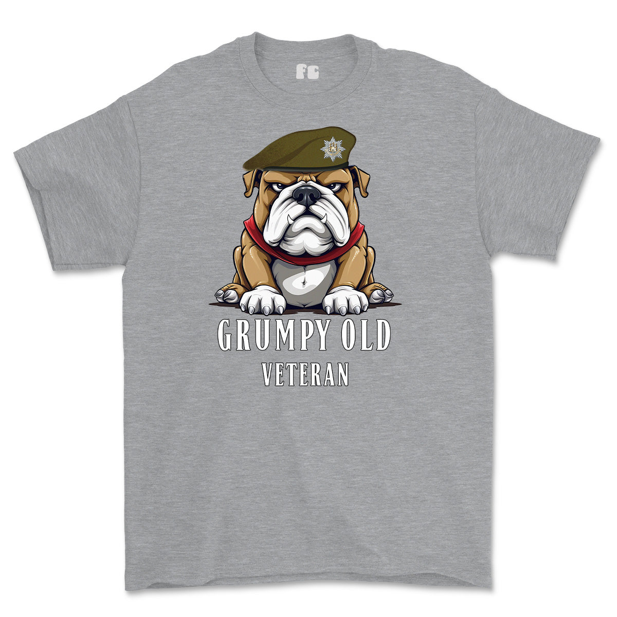 Grumpy Old Royal Anglian Veteran Printed T-Shirt