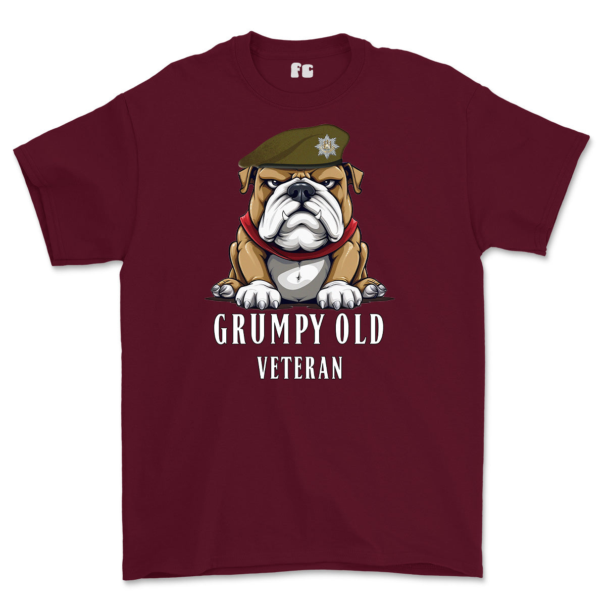 Grumpy Old Royal Anglian Veteran Printed T-Shirt