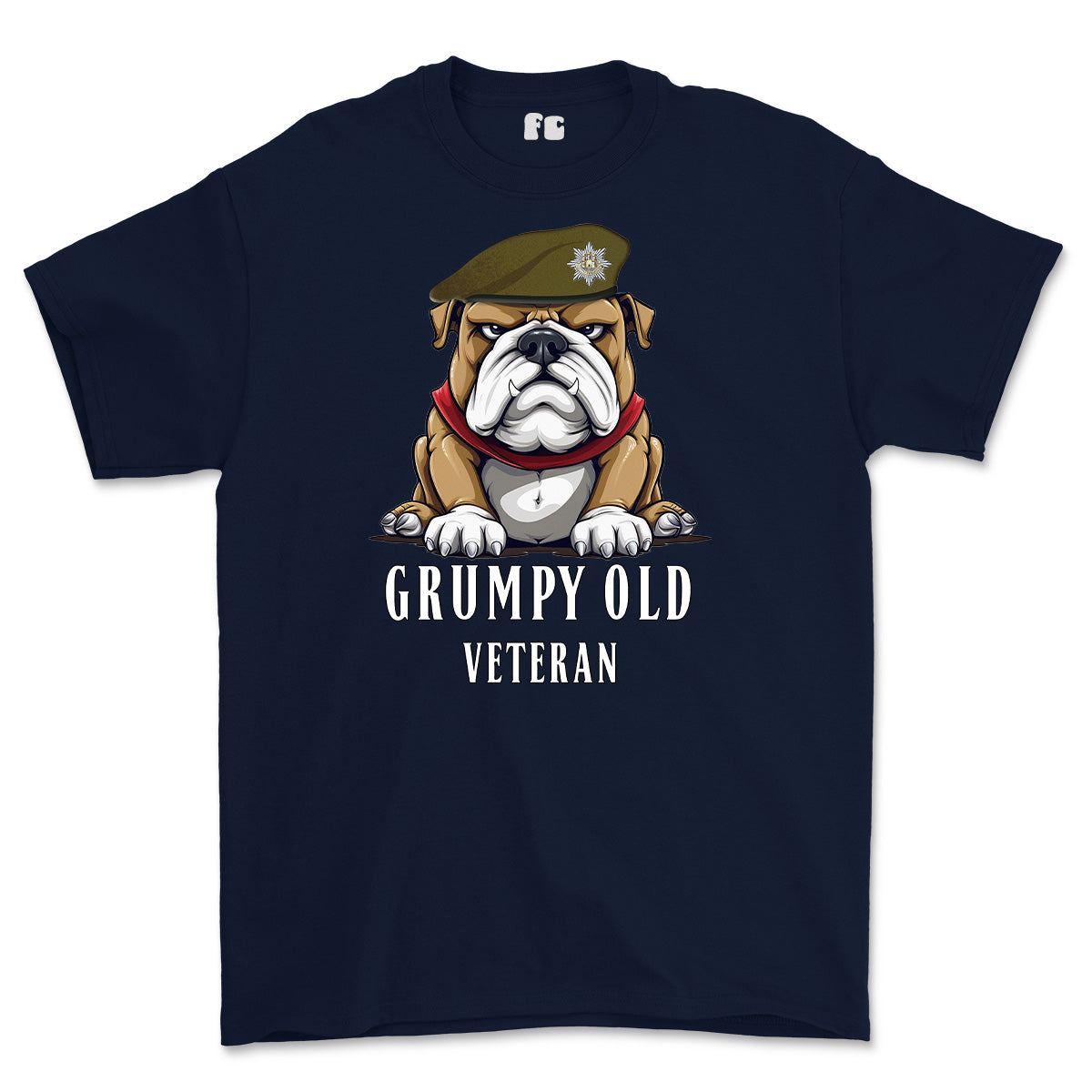 Grumpy Old Royal Anglian Veteran Printed T-Shirt