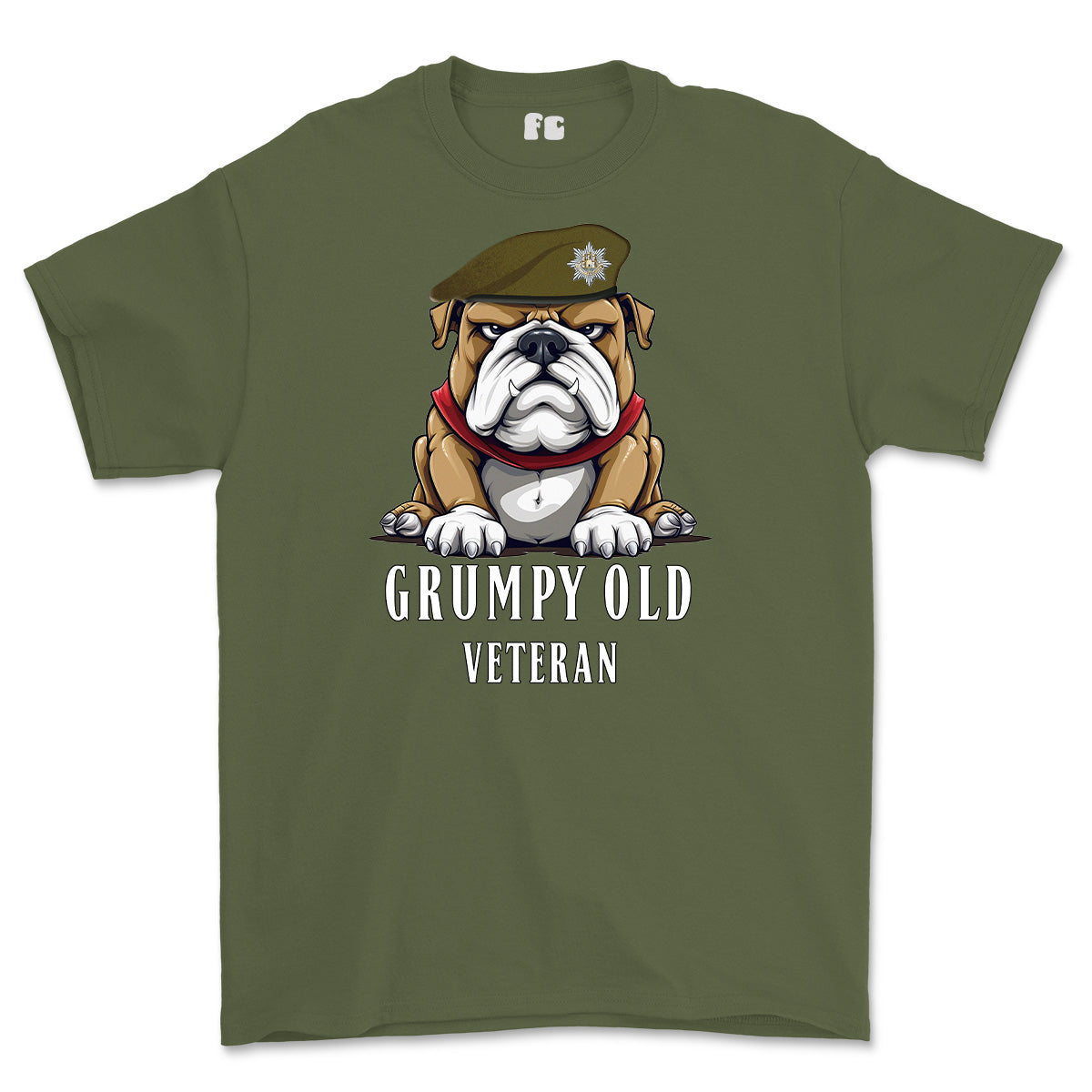 Grumpy Old Royal Anglian Veteran Printed T-Shirt
