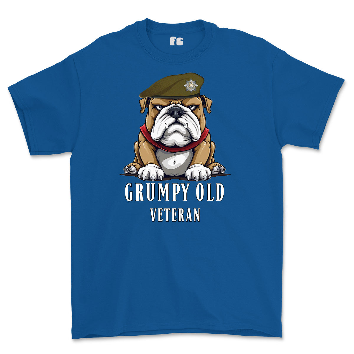 Grumpy Old Royal Anglian Veteran Printed T-Shirt