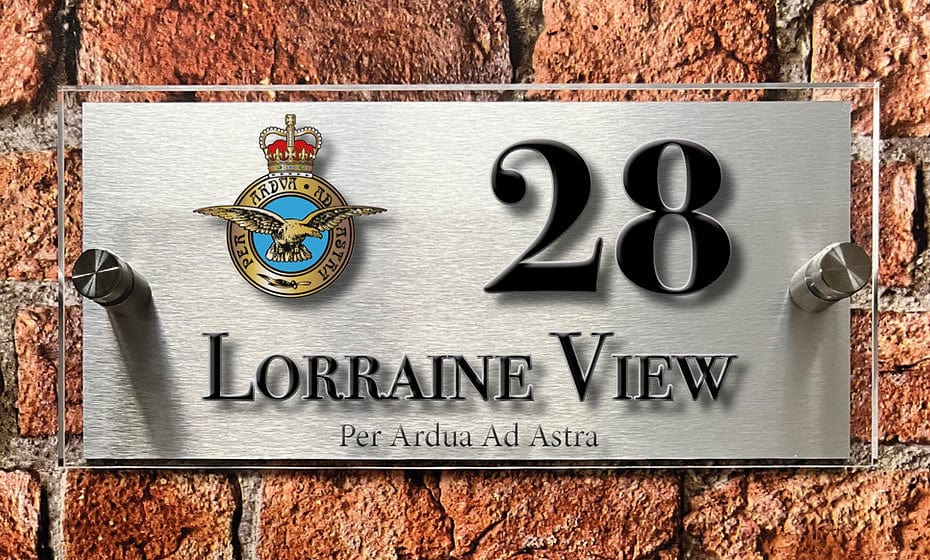 Royal Air Force House Sign