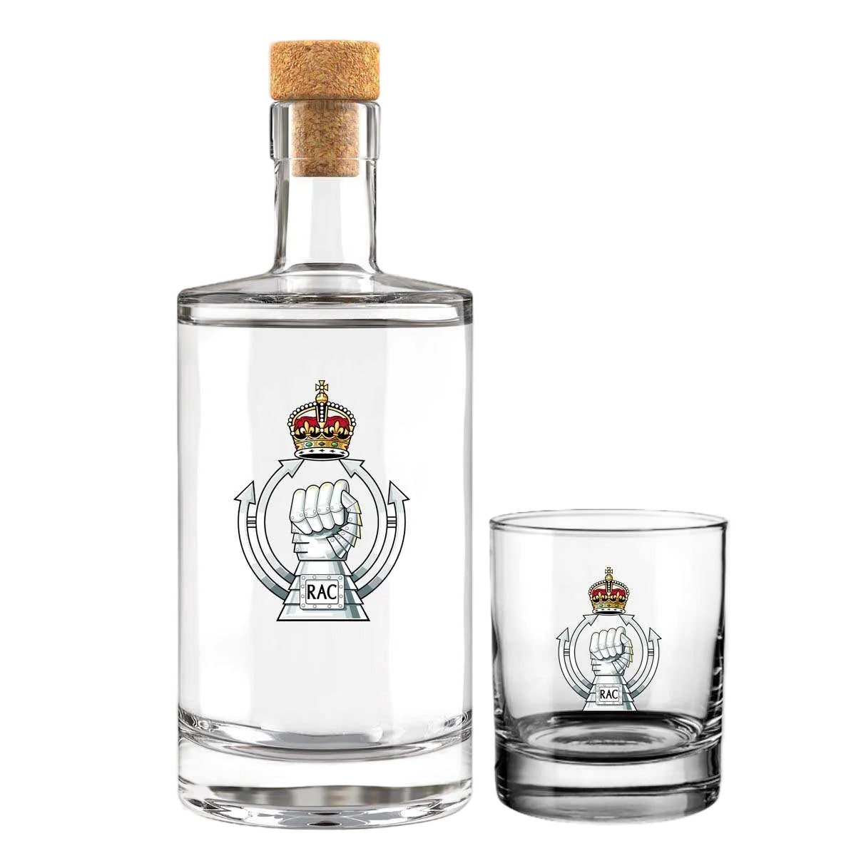 Royal Armoured Corps Fill Your Own Spirit Bottle - King's Crown