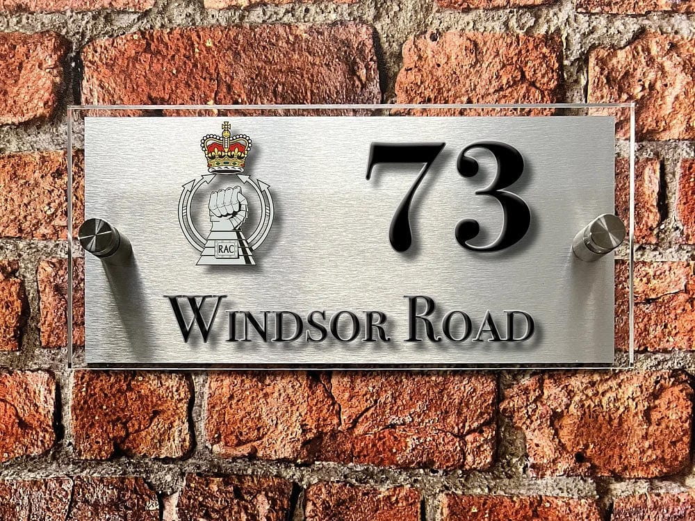 British Armed Forces Units House Sign - Choose Unit Logo