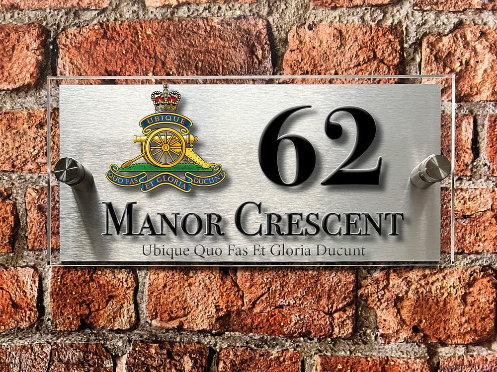 British Armed Forces Units House Sign - Choose Unit Logo