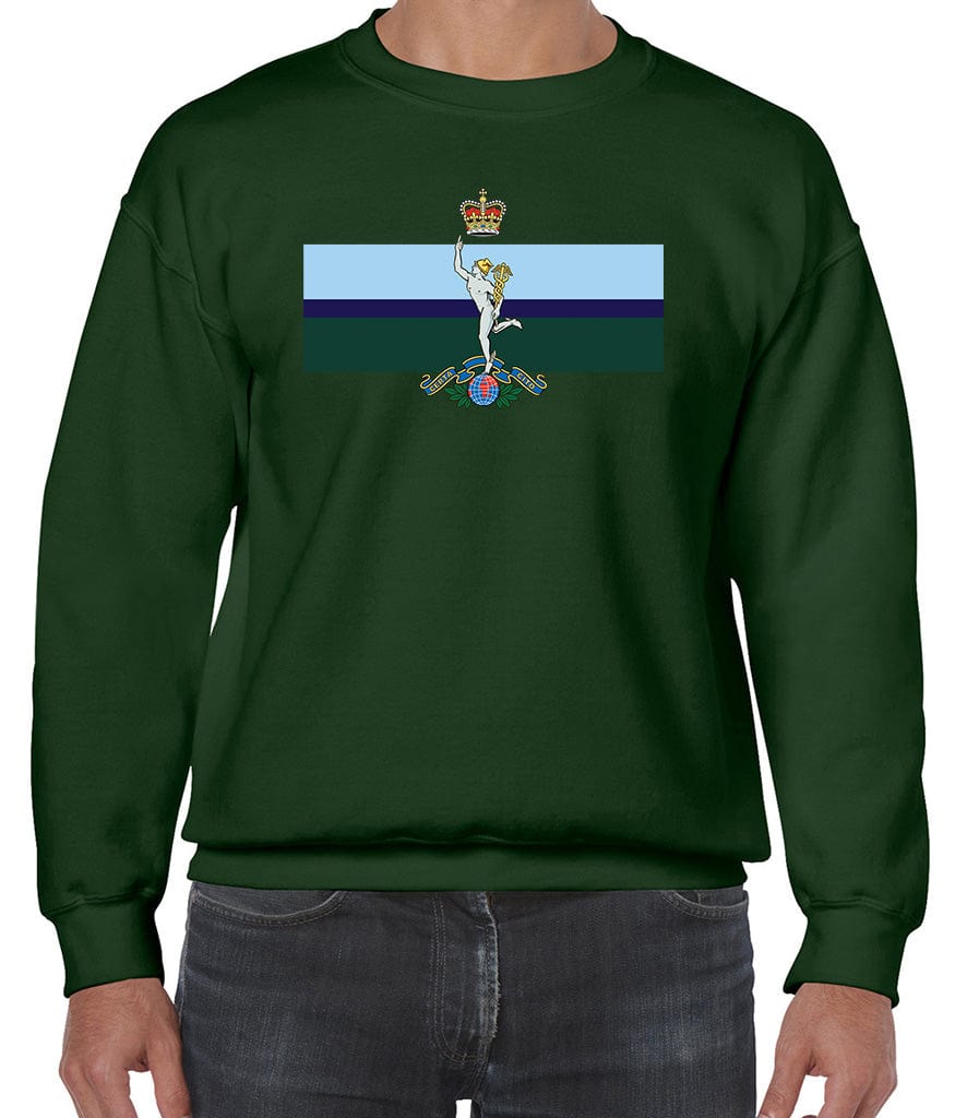 Royal Corps Of Signals Front Printed Sweater