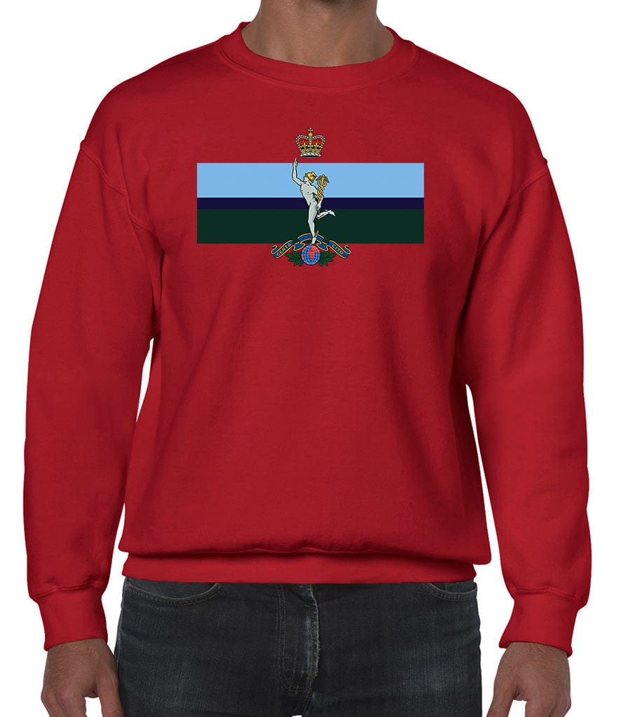 Royal Corps Of Signals Front Printed Sweater