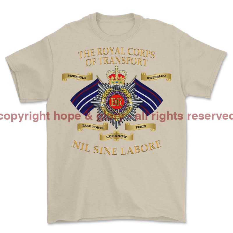 Royal Corps Of Transport RCT Battle Honours Printed T-Shirt