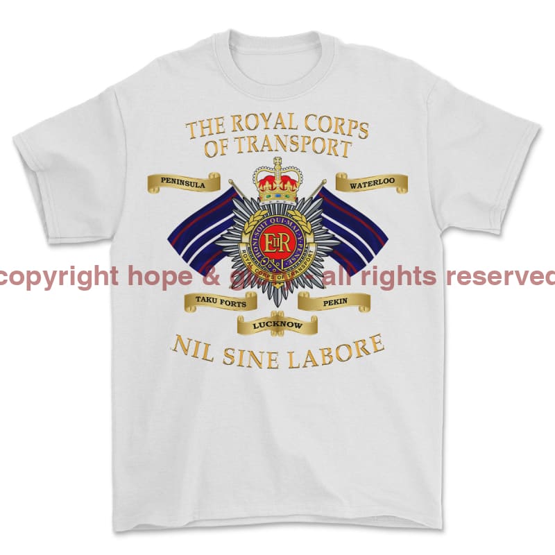 Royal Corps Of Transport RCT Battle Honours Printed T-Shirt