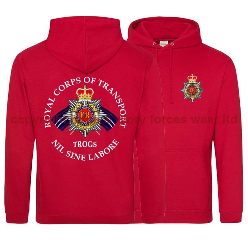 Royal Corps Of Transport Trogs Double Side Printed Hoodie