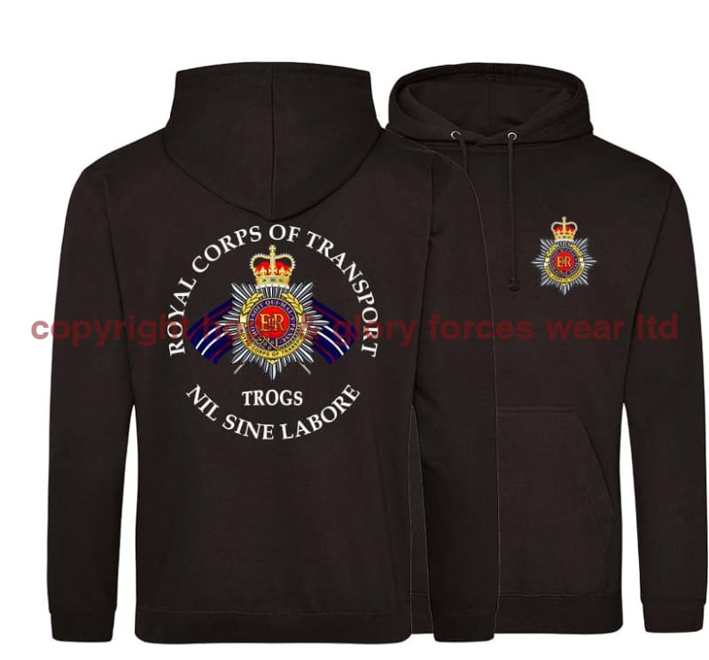 Royal Corps Of Transport Trogs Double Side Printed Hoodie
