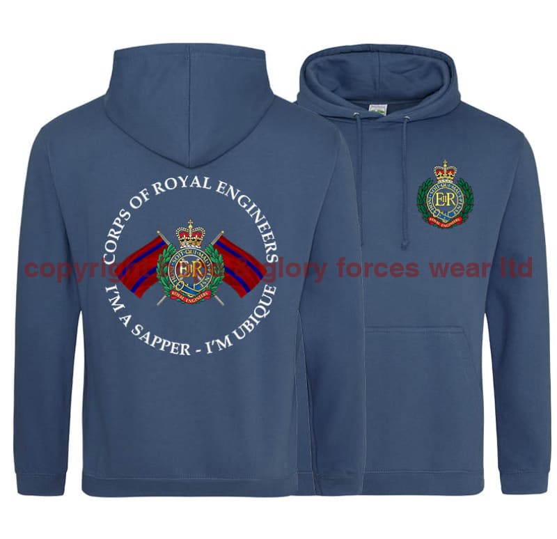 Royal Engineers I'm A Sapper Double Side Printed Hoodie