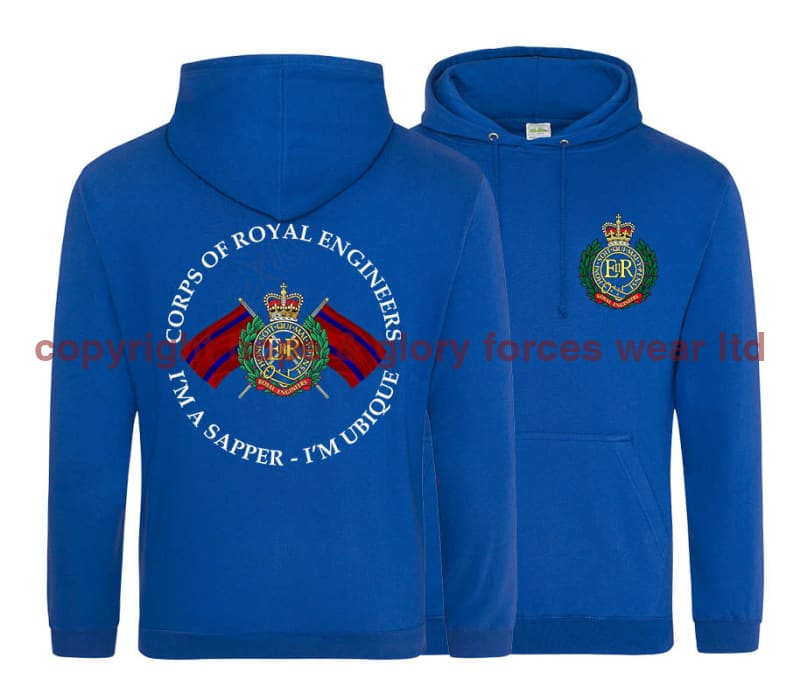 Royal Engineers I'm A Sapper Double Side Printed Hoodie