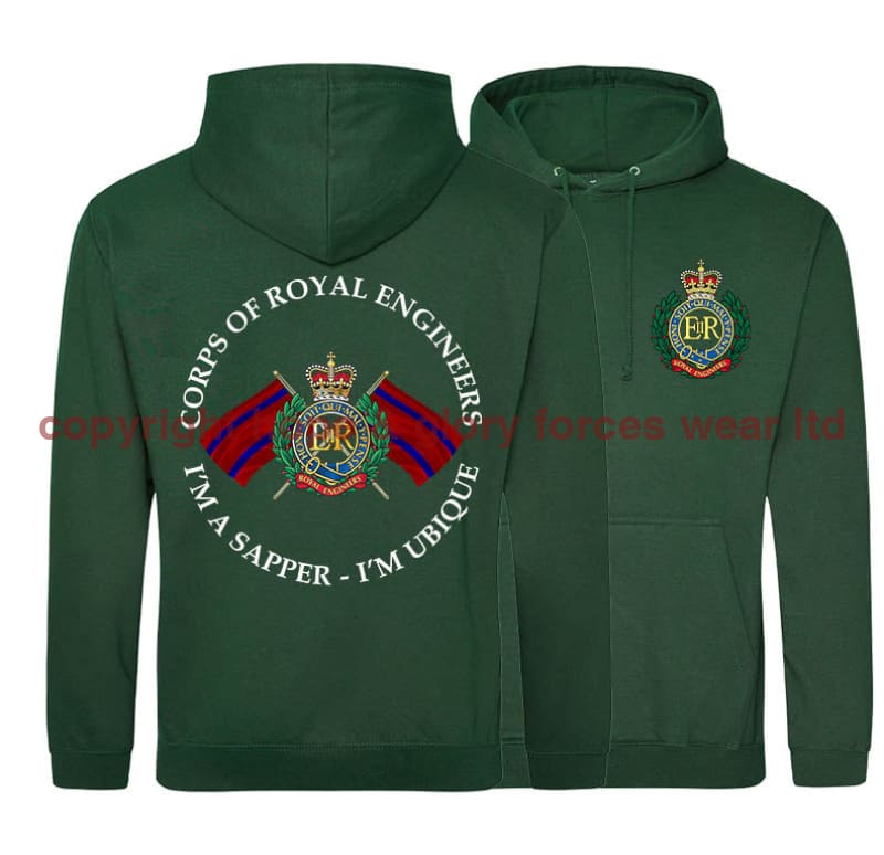 Royal Engineers I'm A Sapper Double Side Printed Hoodie