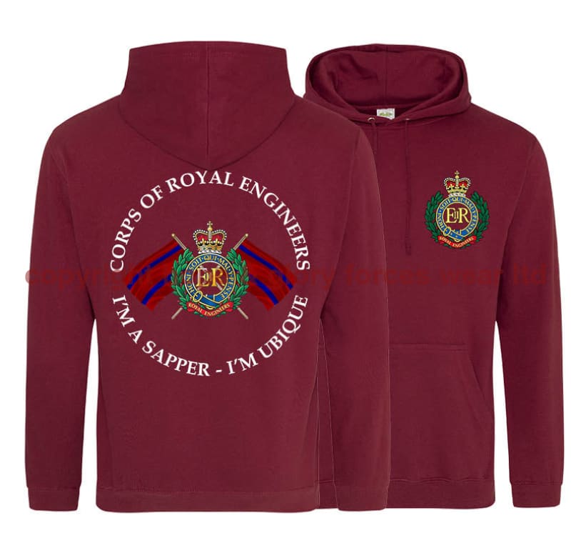 Royal Engineers I'm A Sapper Double Side Printed Hoodie