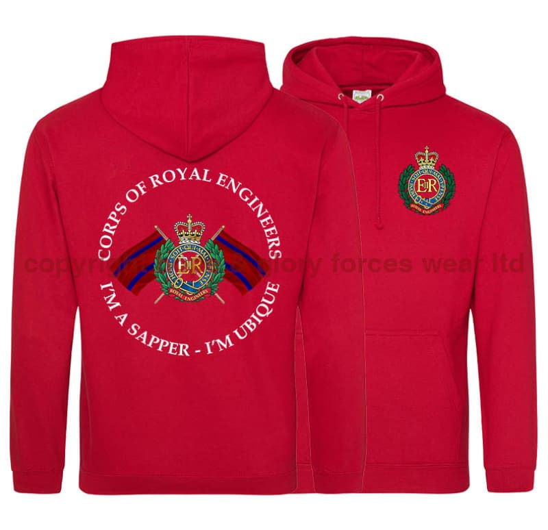 Royal Engineers I'm A Sapper Double Side Printed Hoodie